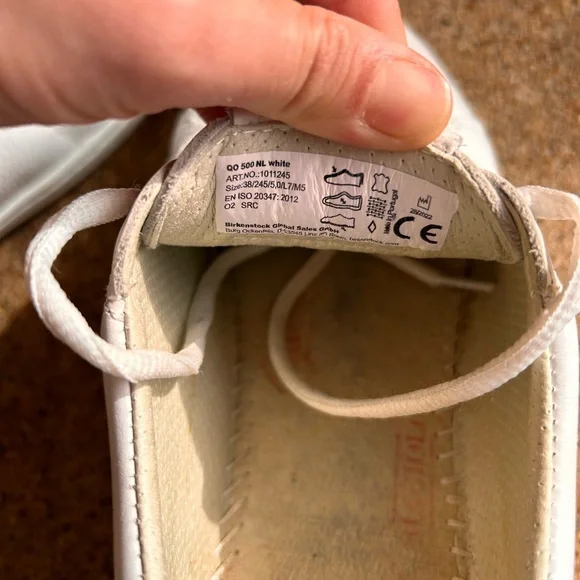 Birkenstock QO 500 NL white leather work sneakers - Picture 7 of 7